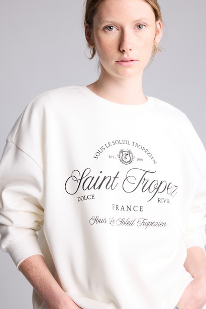 Oversize Printed Heavyweight Sweatshirt
