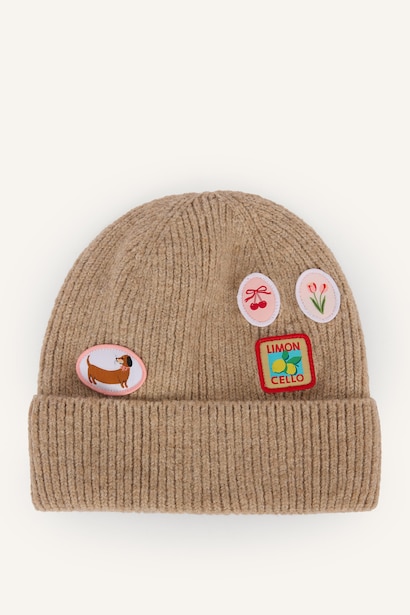 Bonnet pour femme avec broderie d’étiquette