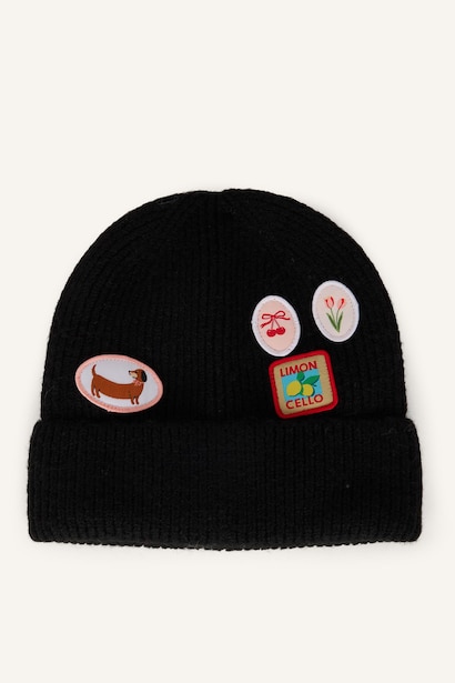 Bonnet pour femme avec broderie d’étiquette