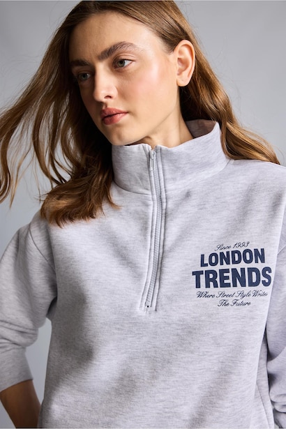 Regular Fit Thick Sweatshirt Fabric Sweatshirt
