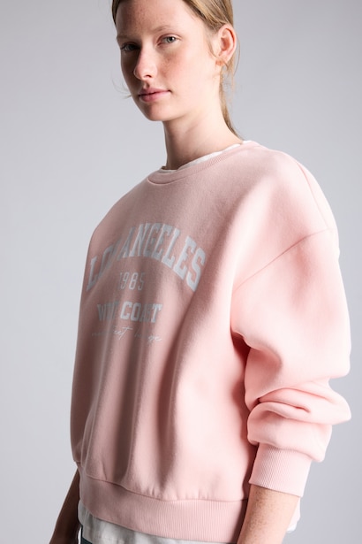 Relax Fit Printed Heavyweight Sweatshirt