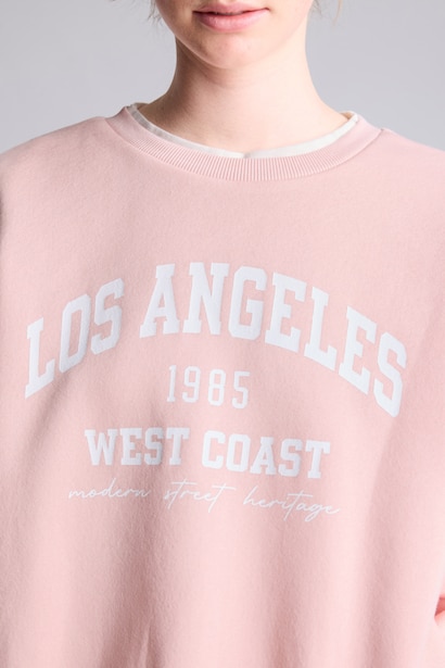 Relax Fit Printed Heavyweight Sweatshirt