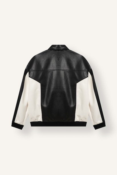 Zipper Faux Leather Jacket