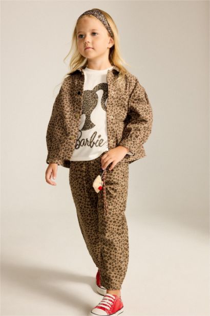 Gabardine Printed Long Sleeve Shirt