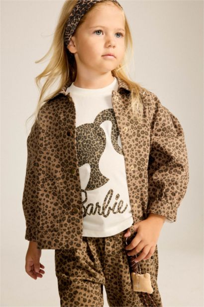 Gabardine Printed Long Sleeve Shirt