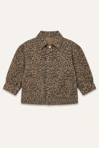 Gabardine Printed Long Sleeve Shirt