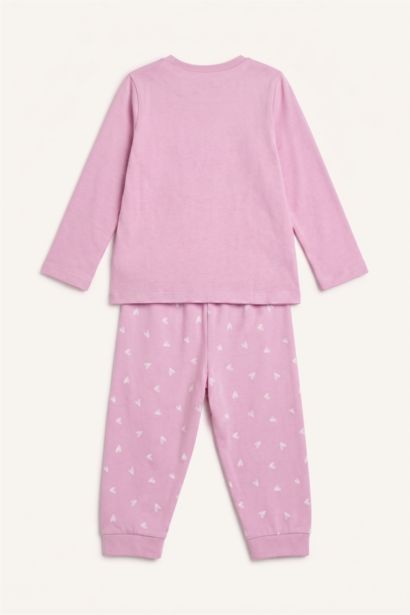 Baskılı 2'li Pijama Takımı Kız Bebek