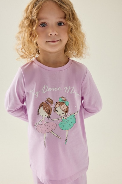 Baby Girl Printed 2 Piece Pyjama Set