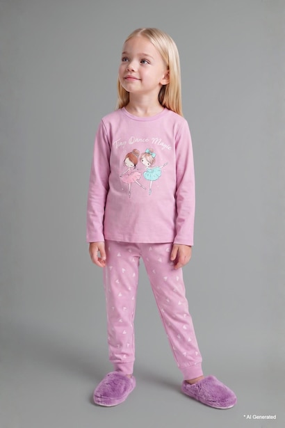 Baby Girl Printed 2 Piece Pyjama Set