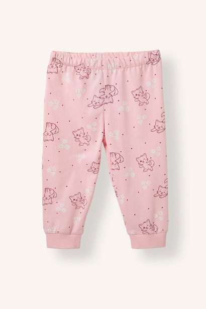 Baby Girl Patterned 2 Piece Pyjama Set