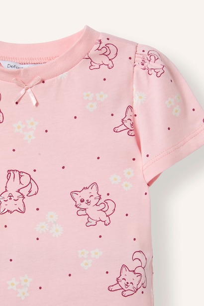 Baby Girl Patterned 2 Piece Pyjama Set