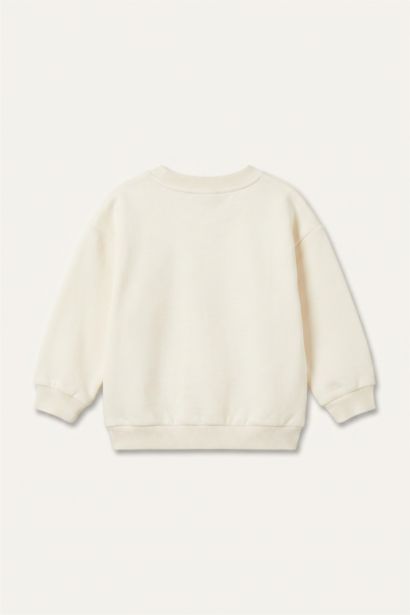 Bisiklet Yaka İnce Sweatshirt Kız Bebek