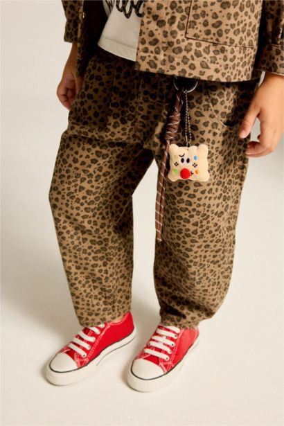 Baggy Fit Gabardine Trousers