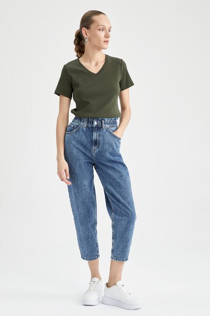 Slim Fit Ribana Short Sleeve T-Shirt