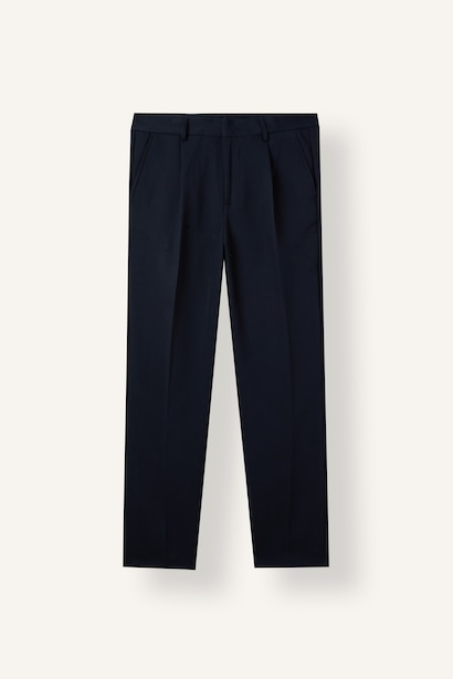 Relaxed Fit Regular Waist Straight Leg Trousers
