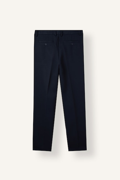 Relaxed Fit Regular Waist Straight Leg Trousers