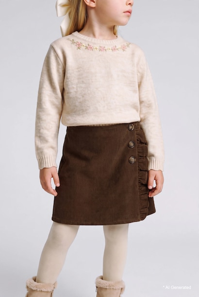 Baby Girl Velvet Skirt
