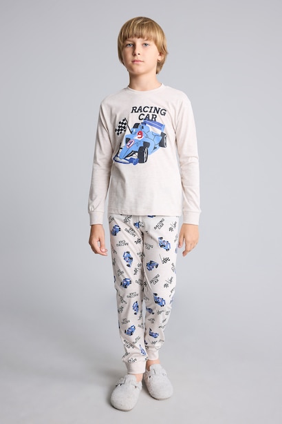 Long Sleeve Printed Pyjama Top