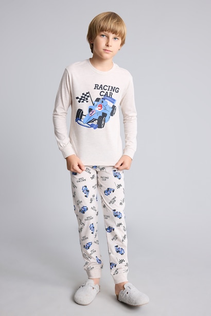 Long Sleeve Printed Pyjama Top