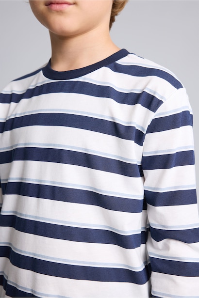 Boy Striped Top Pants 2 Piece Pyjama Set