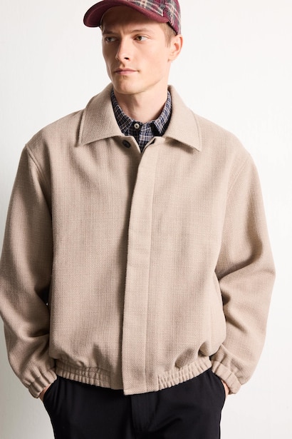Regular Fit Polo Collar Jacket