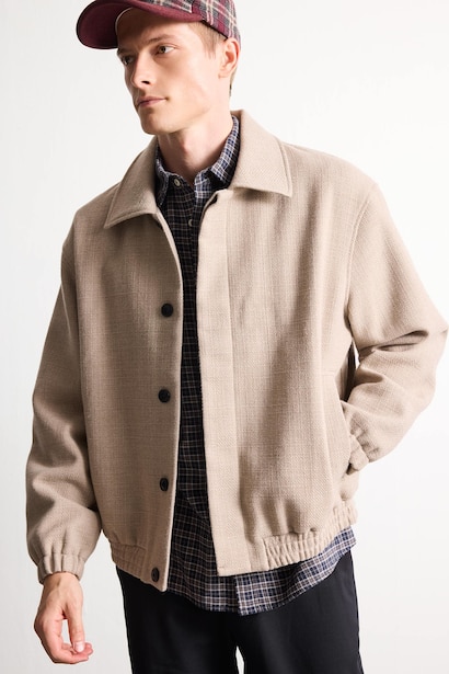Regular Fit Polo Collar Jacket