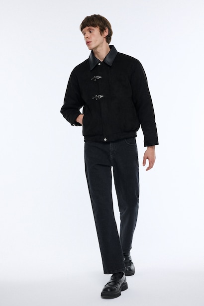Regular Fit Toka Detaylı Mont