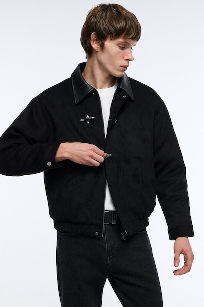 Regular Fit Toka Detaylı Mont