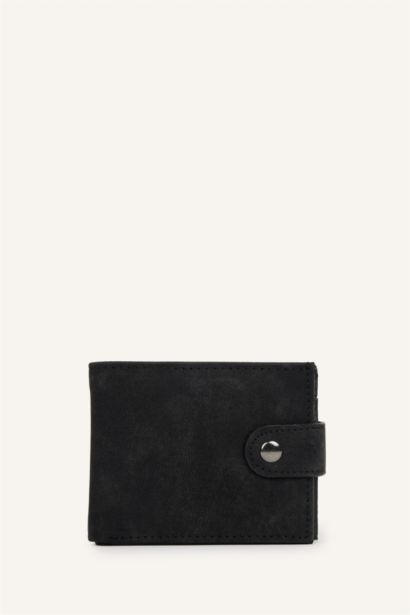 Man Faux Leather Wallets