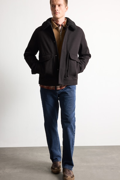 Regular Fit Wool Blend Cachet Jacket