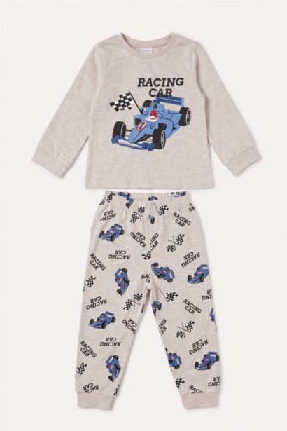 Baskılı 2'Li Pijama Takımı Erkek Bebek
