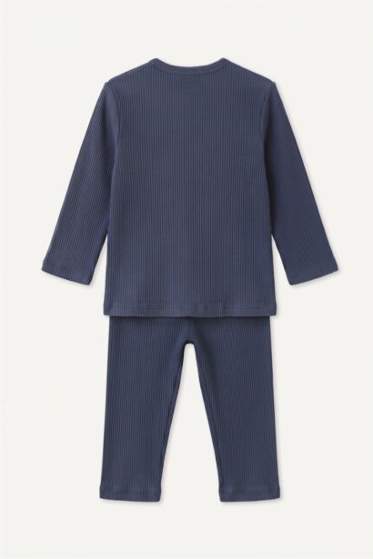 Fitilli Kaşkorse 2'li Pijama Takımı Erkek Bebek