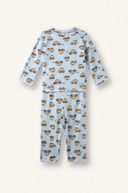2 piece Regular Fit Knitted Pyjamas