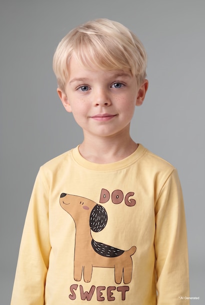 2'li Pijama Takım Baskılı Çizgili Erkek Bebek