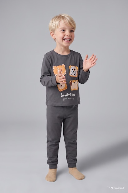 2 piece Regular Fit Knitted Pyjamas