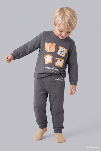 2 piece Regular Fit Knitted Pyjamas