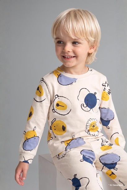 2 piece Regular Fit Knitted Pyjamas