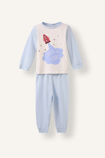 4'lü Pijama Takım Desenli Erkek Bebek