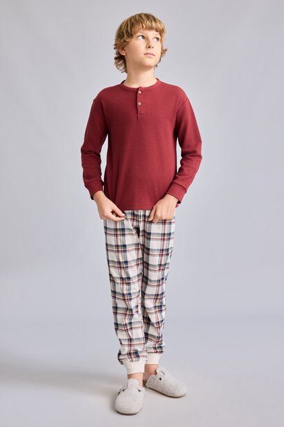 2 piece Regular Fit Knitted Pyjamas