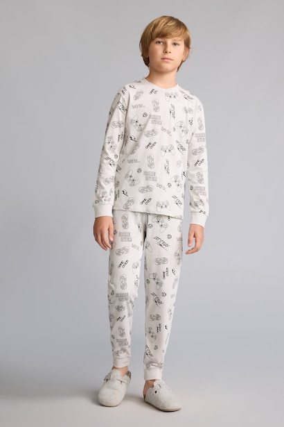 2 piece Regular Fit Knitted Pyjamas