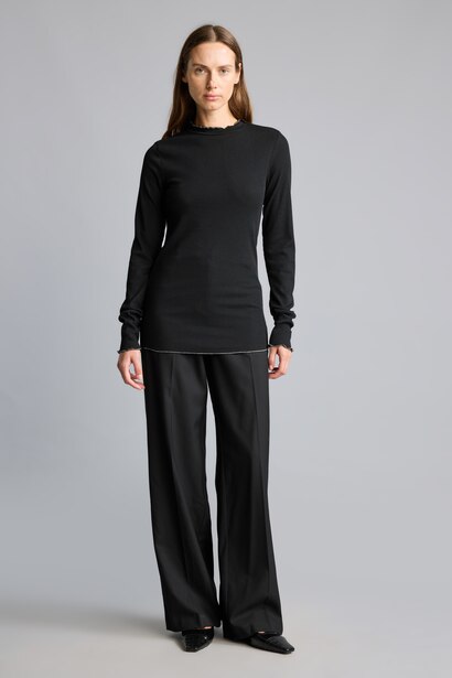 Slim Fit Ribana Long Sleeve Tunic