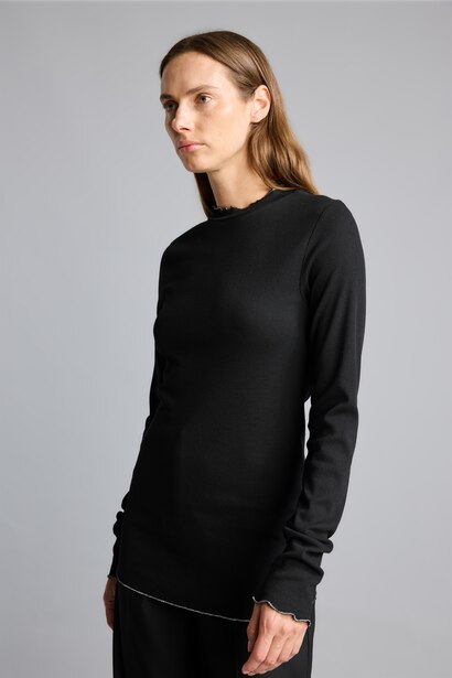Slim Fit Ribana Long Sleeve Tunic