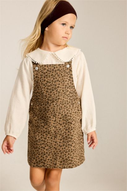 Animal Print Strappy Woven Dress