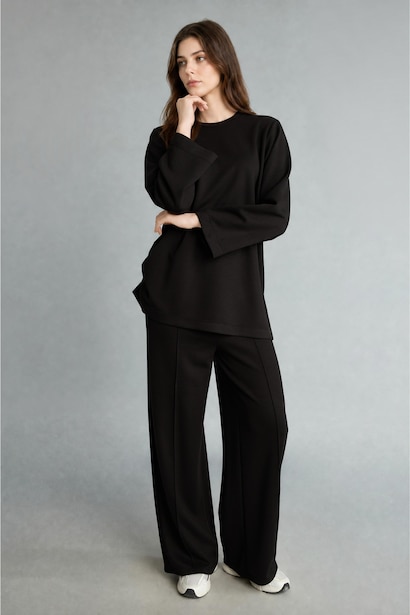 Pantalon à jambes larges