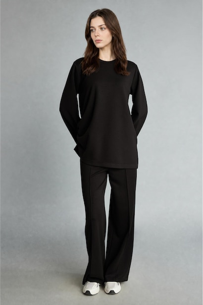Pantalon à jambes larges