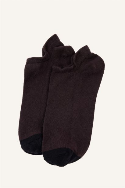 Erkek Baskılı 5'li Pamuklu Sneaker Çorap