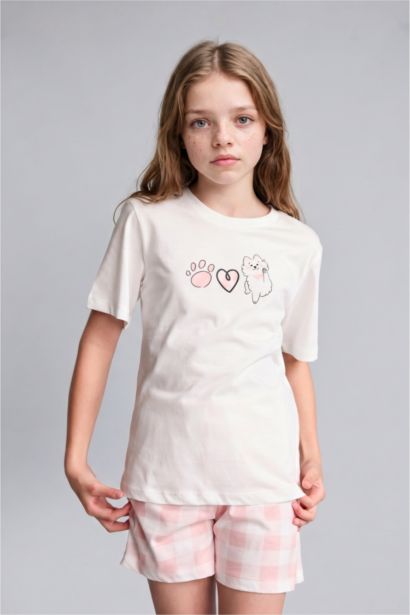 Regular Fit 2'Li Pijama Takımı Kız Çocuk