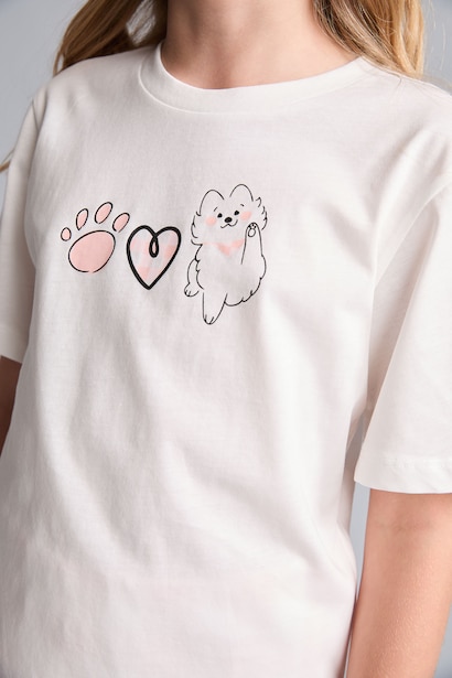 Regular Fit 2'Li Pijama Takımı Kız Çocuk