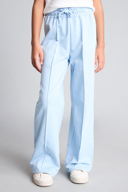 Pamuklu Wide Leg Eşofman Altı Kız Çocuk