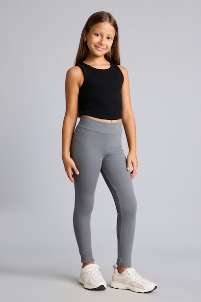 Girl Standard Size Ribbed Camisole Leggings